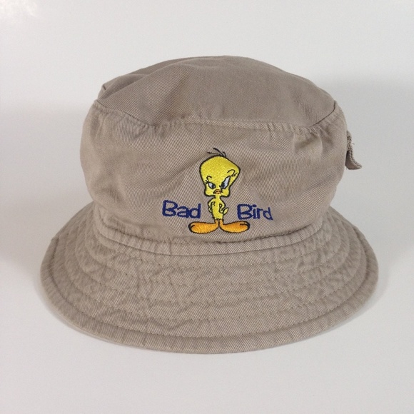 Vintage 9s Tweety Bad Bird Bucket Hat 